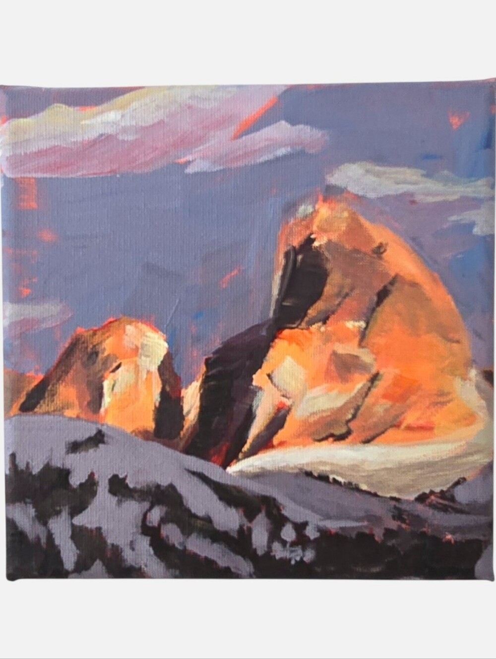 Mountain Landscape Painting - Grand Teton And Targhee - Original Art